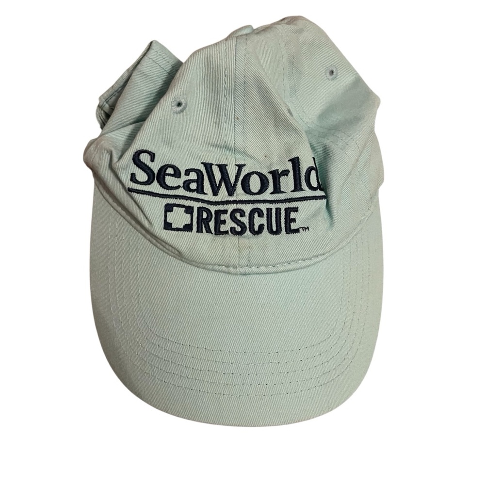 SeaWorld Rescue Light Green Retro Baseball Cap